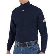 Bulwark Lightweight FR Mock Turtleneck in Navy